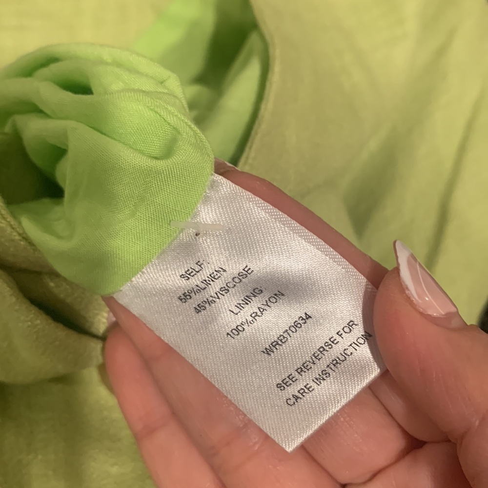 Lost + Wander Garden Girl Neon Green Romper. Size S - Picture 6 of 10